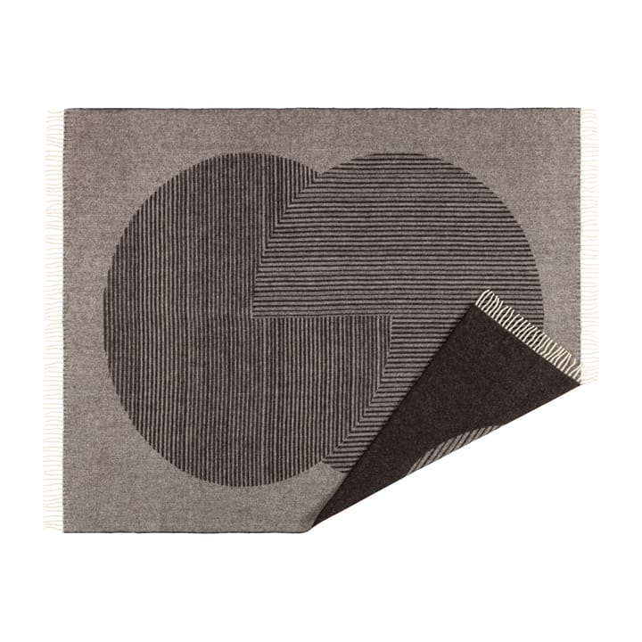 Manta de lã Circles 130x185 cm - Brown - NJRD