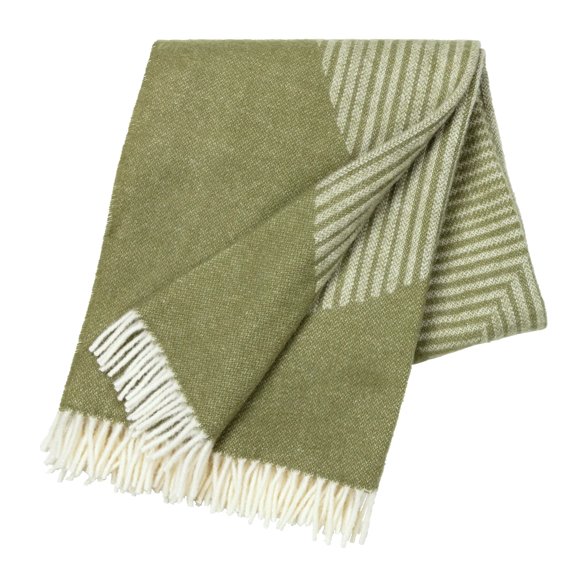 Manta de lã Circles 130x185 cm, Verde NJRD