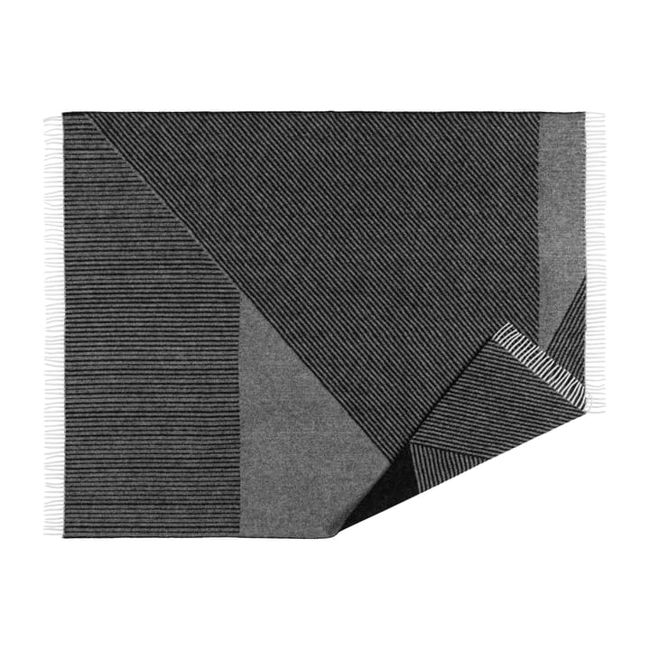 Manta de lã Stripes 130x185 cm - Preto - NJRD