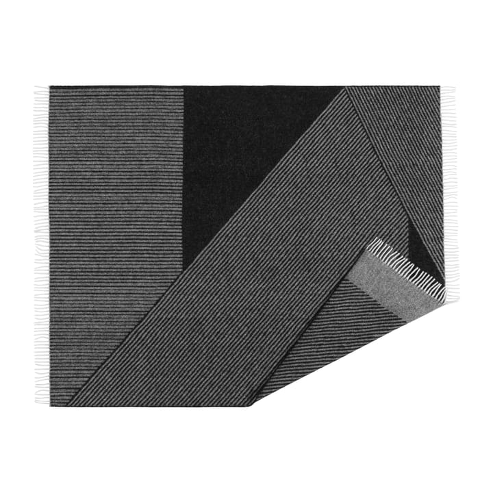 Manta de lã Stripes 130x185 cm - Preto - NJRD