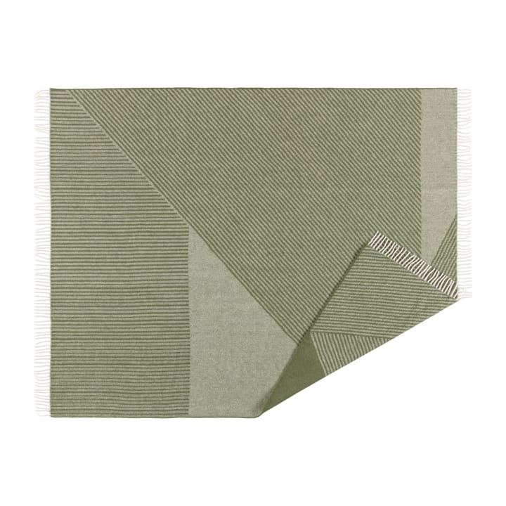 Manta de lã Stripes 130x185 cm - Verde - NJRD