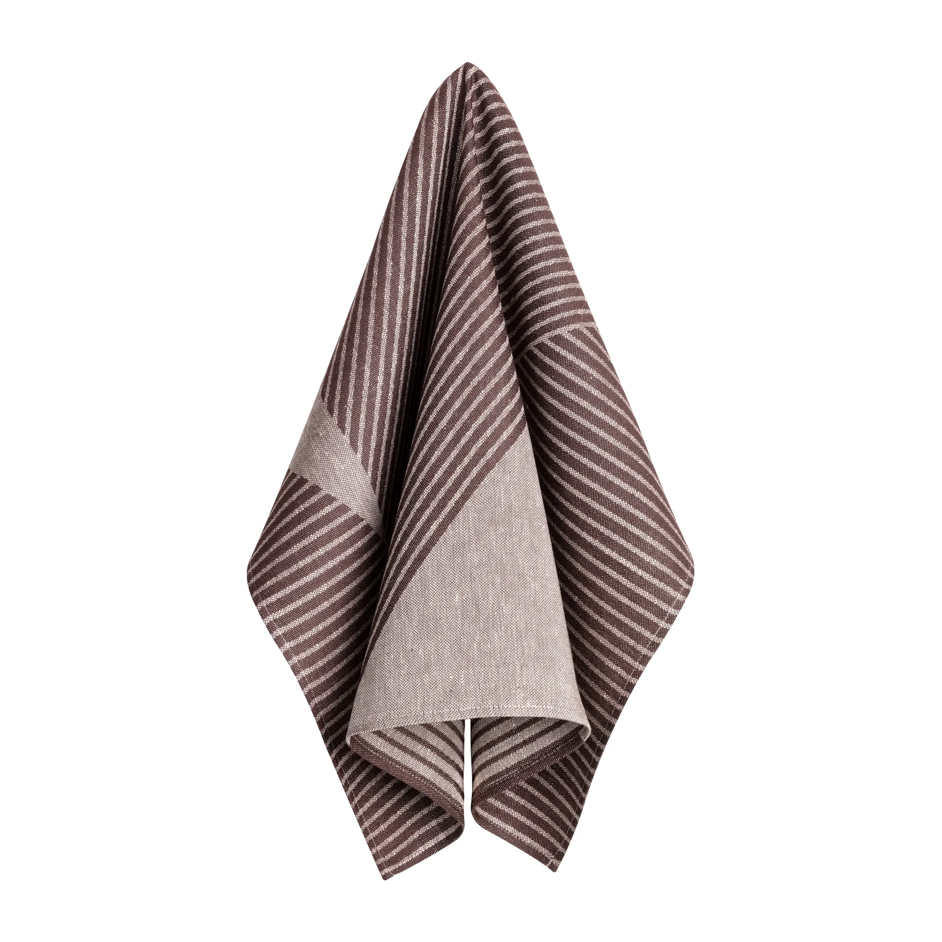 Pano de cozinha Stripes 47x70 cm, 2 un., Brown-white NJRD