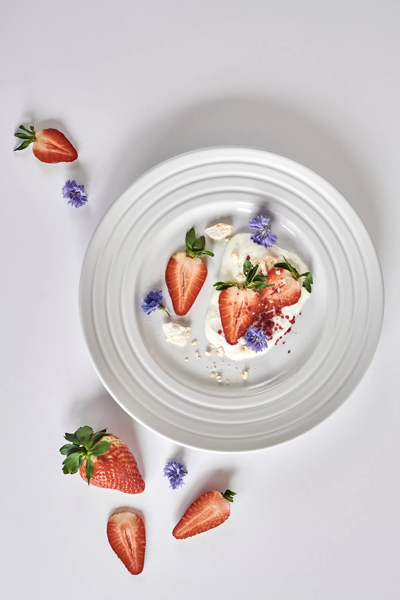 Prato Lines Ø27 cm, 6 un., branco NJRD