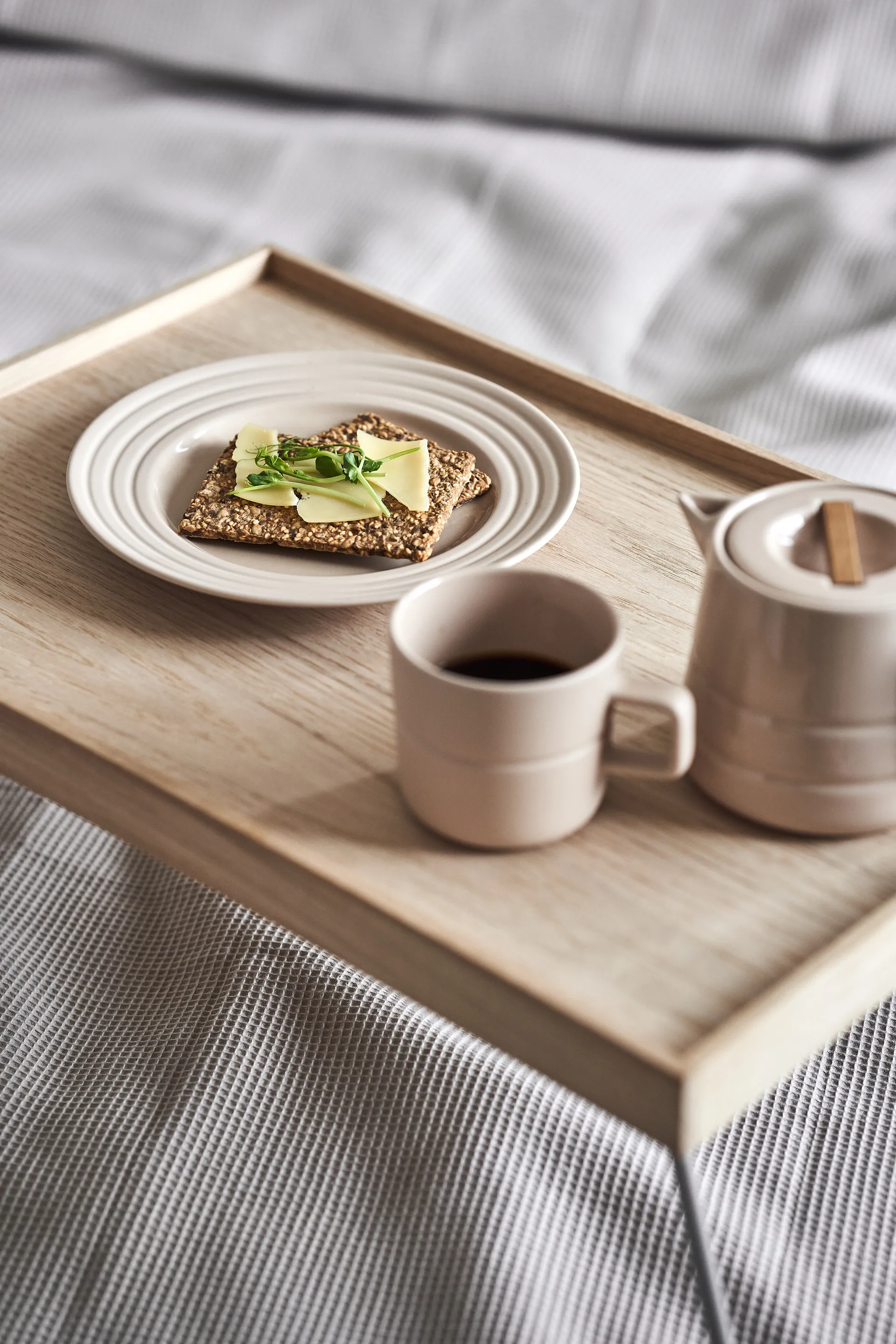 Prato pequeno Lines Ø21 cm, 6 un., bege NJRD