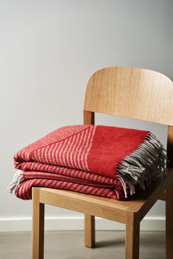 Rectangles, manta de lã, edição sazonal 130x185 cm - Vermelho - NJRD