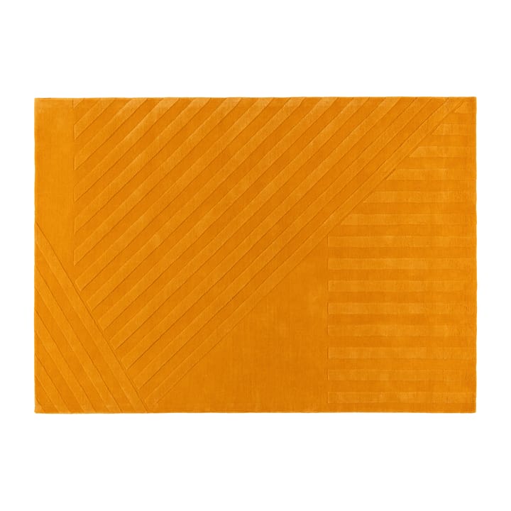 Tapete de lã às risca amarelo Levels - 170x240 cm - NJRD
