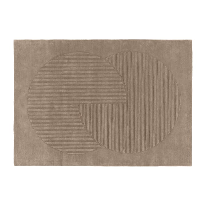 Tapete de lã com círculos mole Levels - 170x240 cm - NJRD