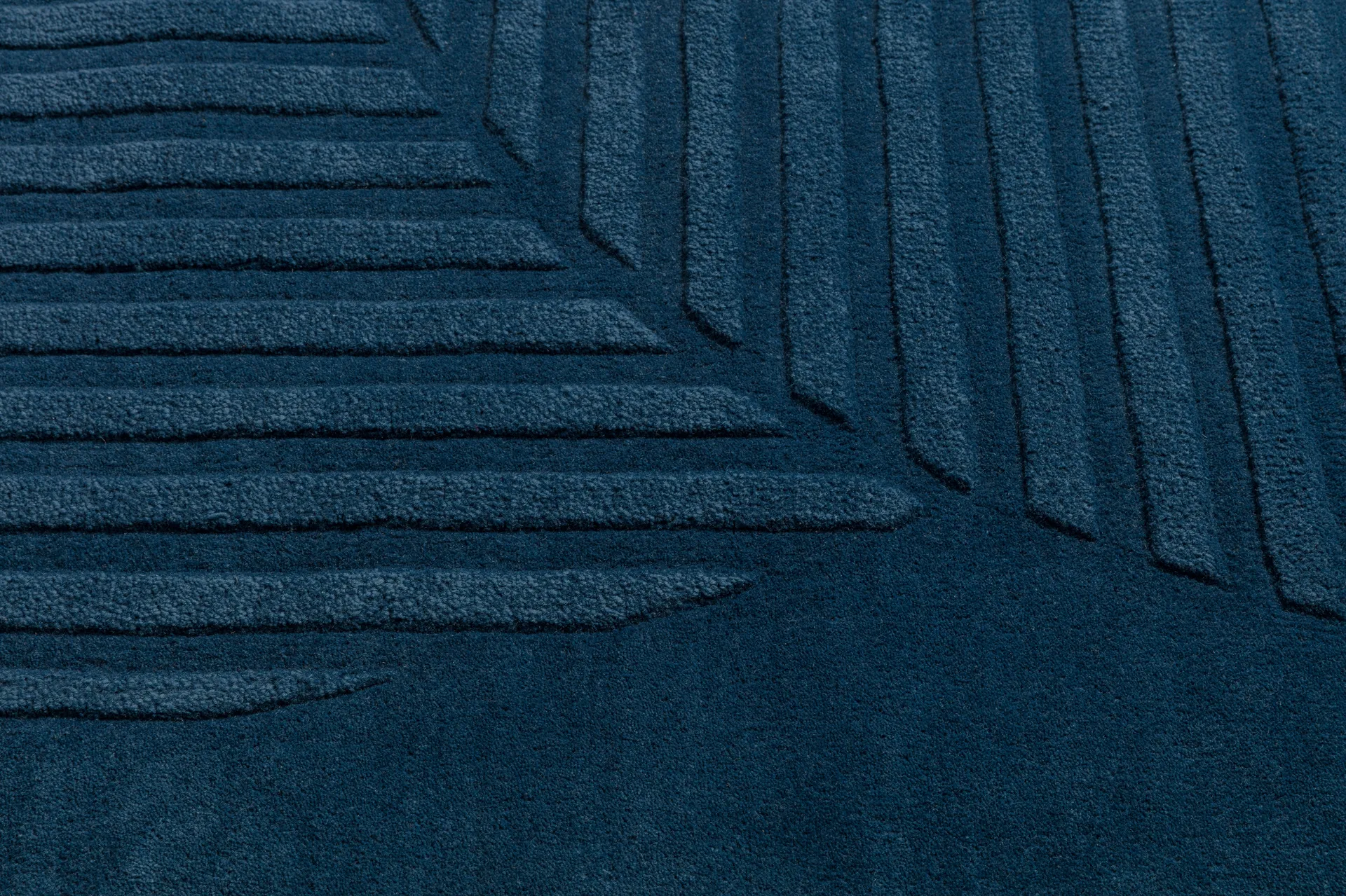 Tapete de lã Levels Circles, Azul, 170x240 cm NJRD