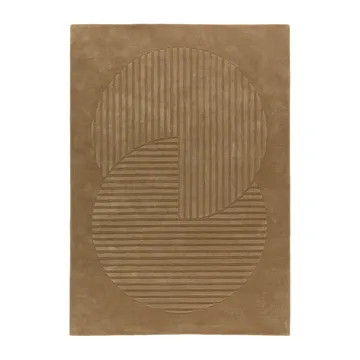 Tapete de lã Levels Circles - Bege, 200x300 cm - NJRD