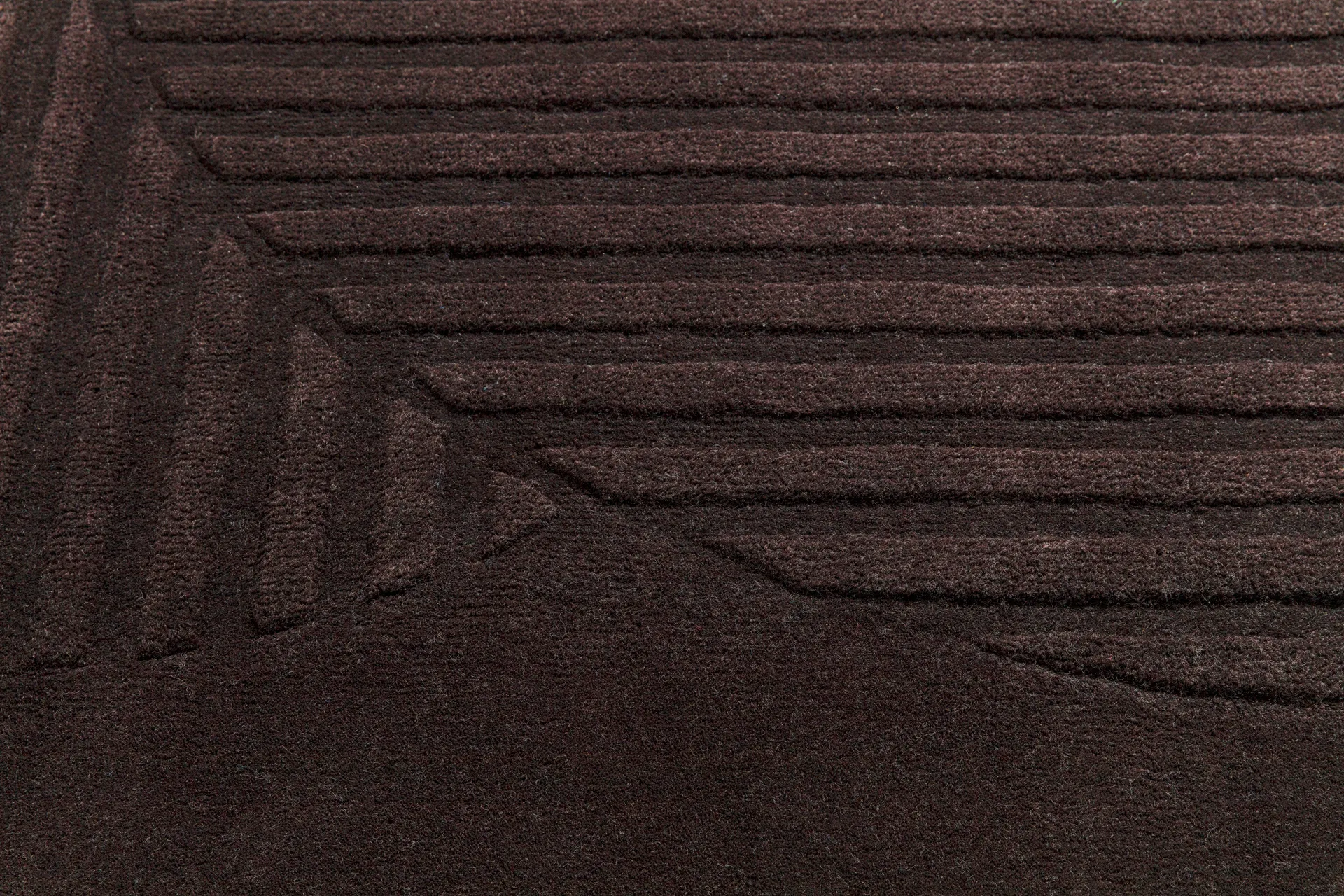 Tapete de lã Levels Circles, Marrom, 200x300 cm NJRD