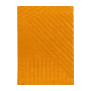 Tapete de lã Levels Stripes - Amarelo, 170x240 cm - NJRD