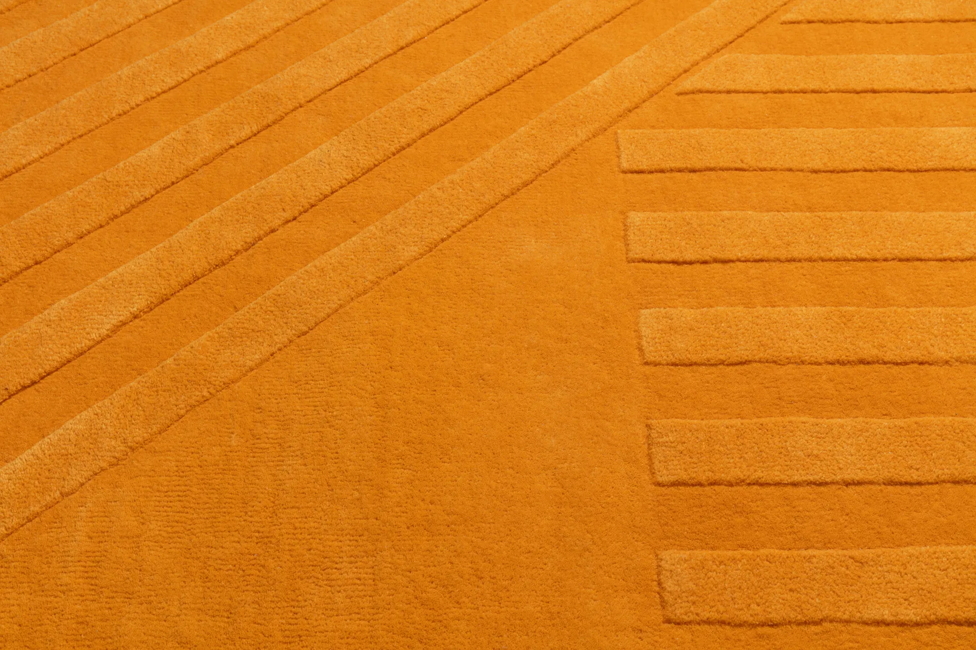 Tapete de lã Levels Stripes, Amarelo, 200x300 cm NJRD