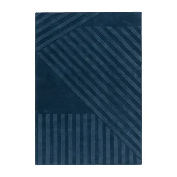 Tapete de lã Levels Stripes - Azul, 200x300 cm - NJRD