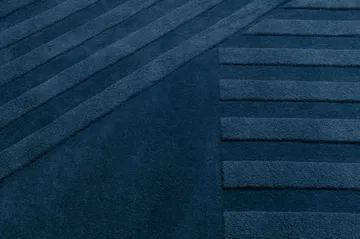 Tapete de lã Levels Stripes - Azul, 200x300 cm - NJRD