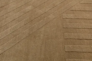 Tapete de lã Levels Stripes - Bege, 200x300 cm - NJRD