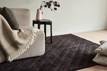 Tapete de lã Levels Stripes - Marrom, 170x240 cm - NJRD