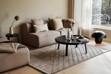 Tapete de lã Levels Stripes - Taupe, 170x240 cm - NJRD