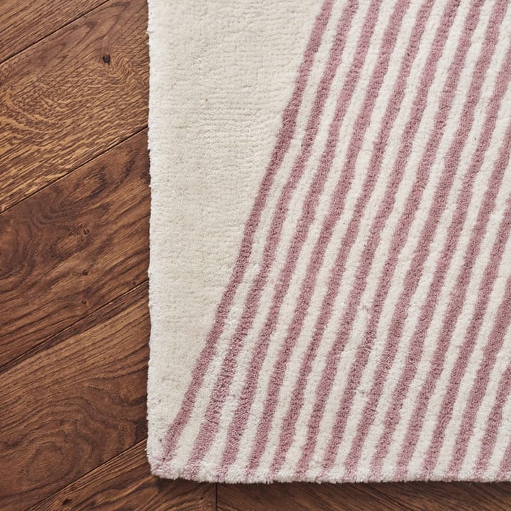 Tapete de lã rosa Rectangles - 170x240 cm - NJRD