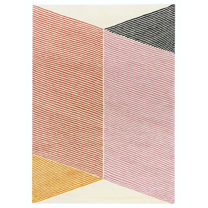 Tapete de lã rosa Rectangles - 200x300 cm - NJRD