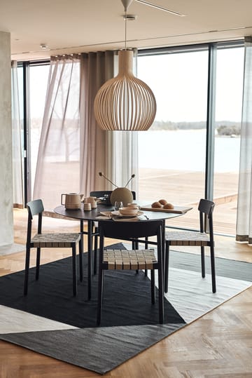 Tapete preto Stripes blocks kelim - 170x240 cm - NJRD