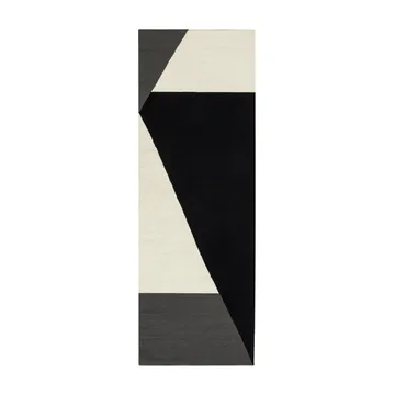Tapete preto Stripes blocks kelim - 80x240 cm - NJRD