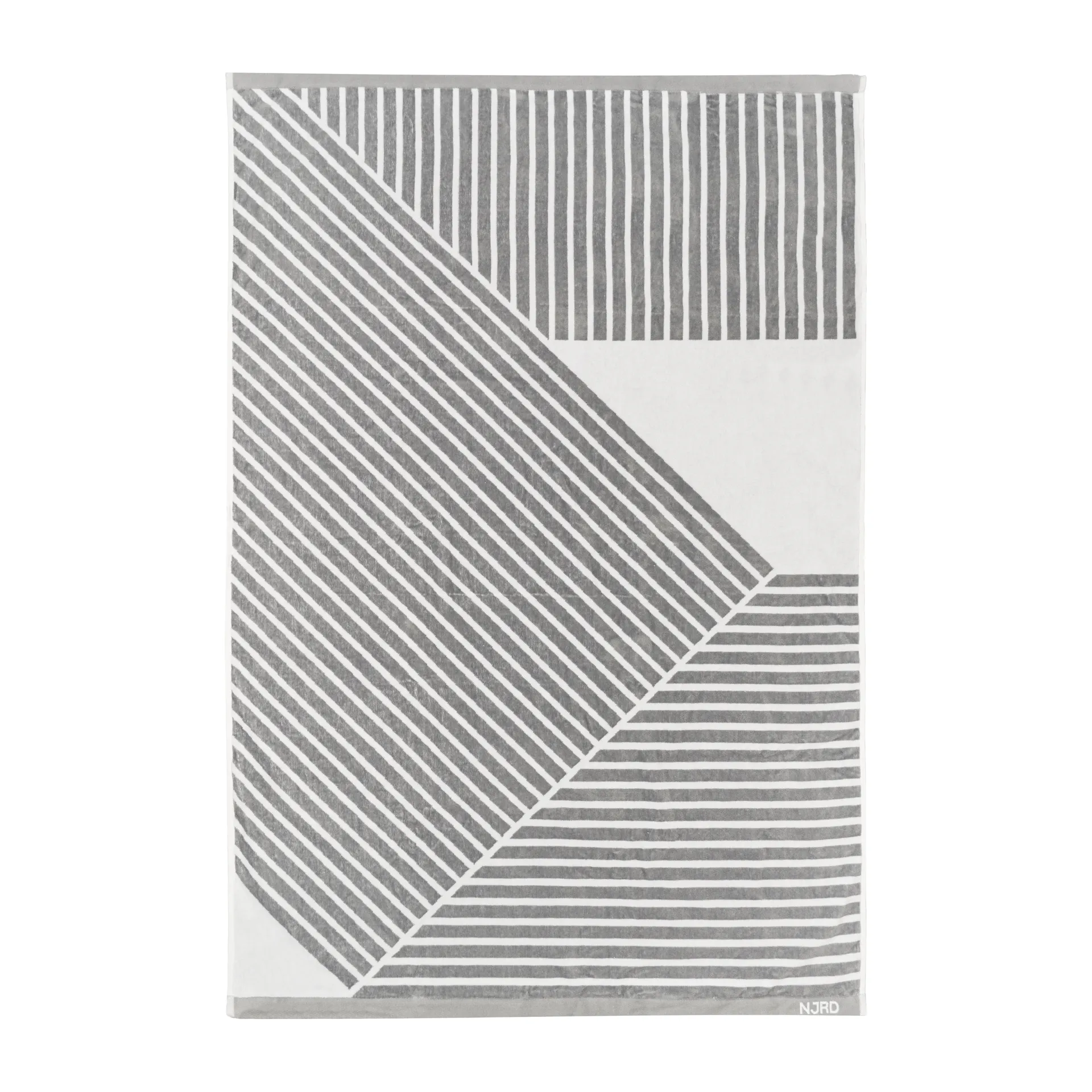 Toalha de banho Stripes 100x150 cm, Cinzento NJRD