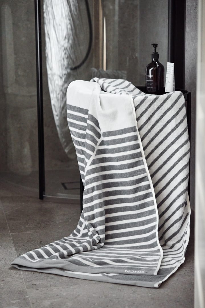 Toalha de banho Stripes 100x150 cm, Cinzento NJRD