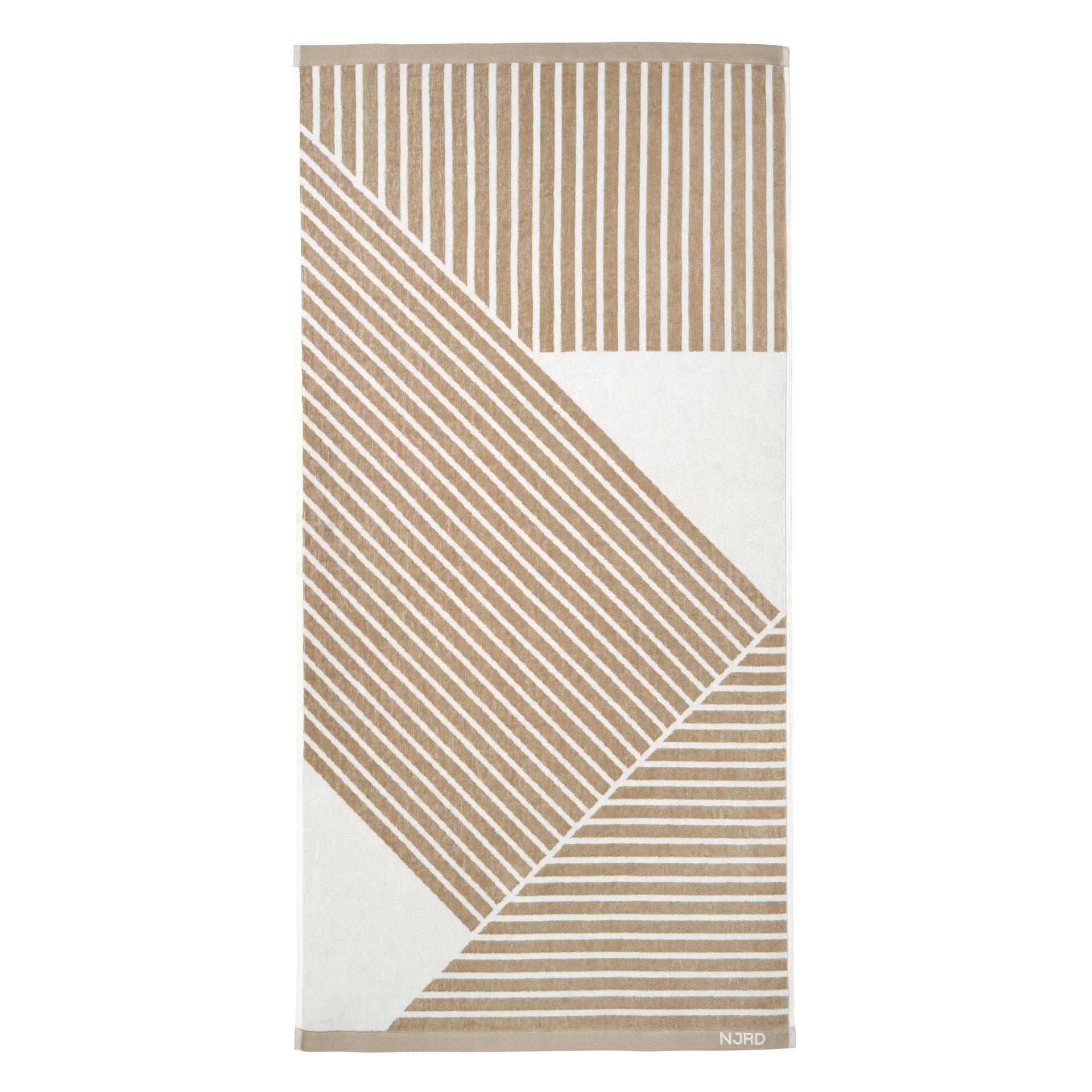 Toalha de banho Stripes 70x140 cm, Bege NJRD