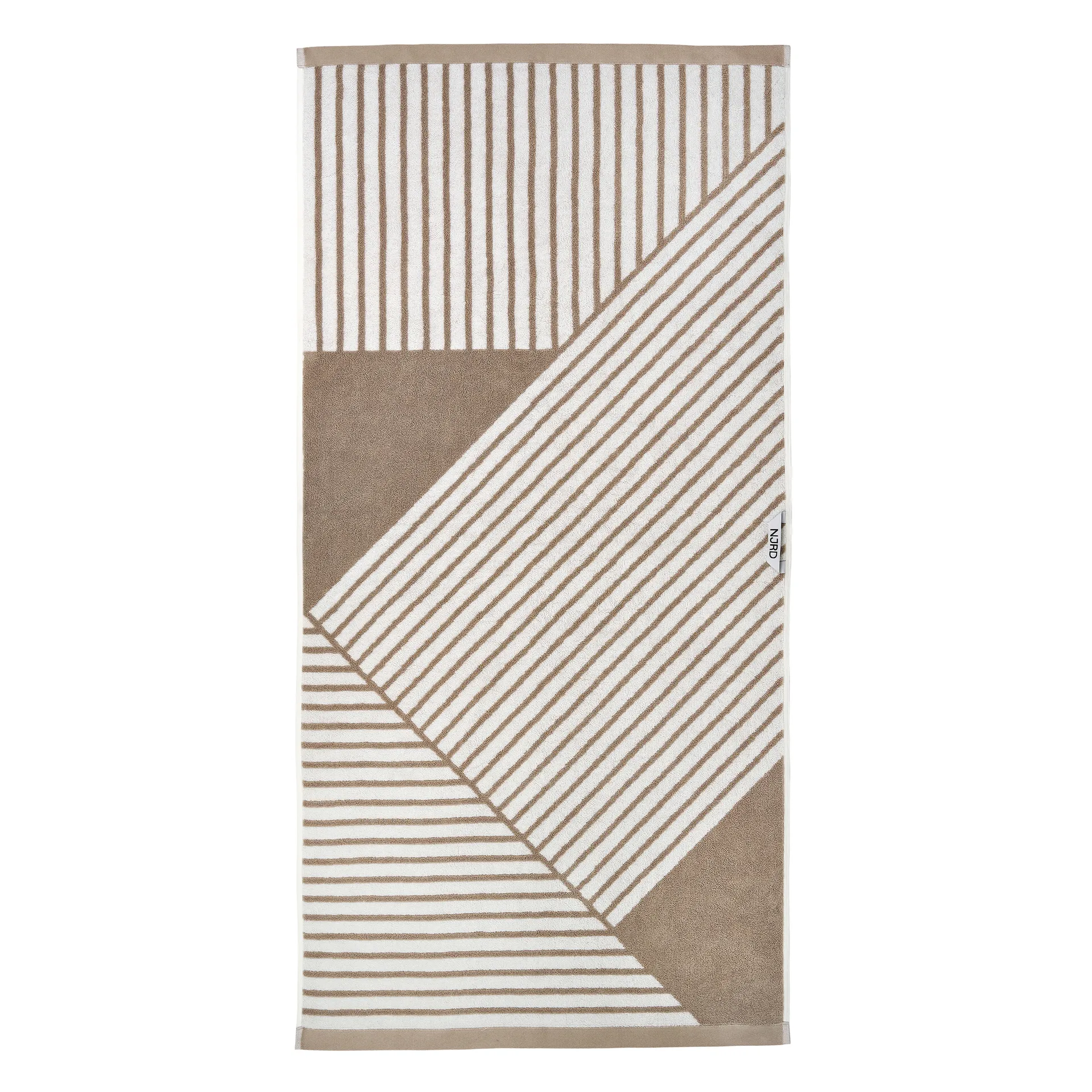 Toalha de banho Stripes 70x140 cm, Bege NJRD