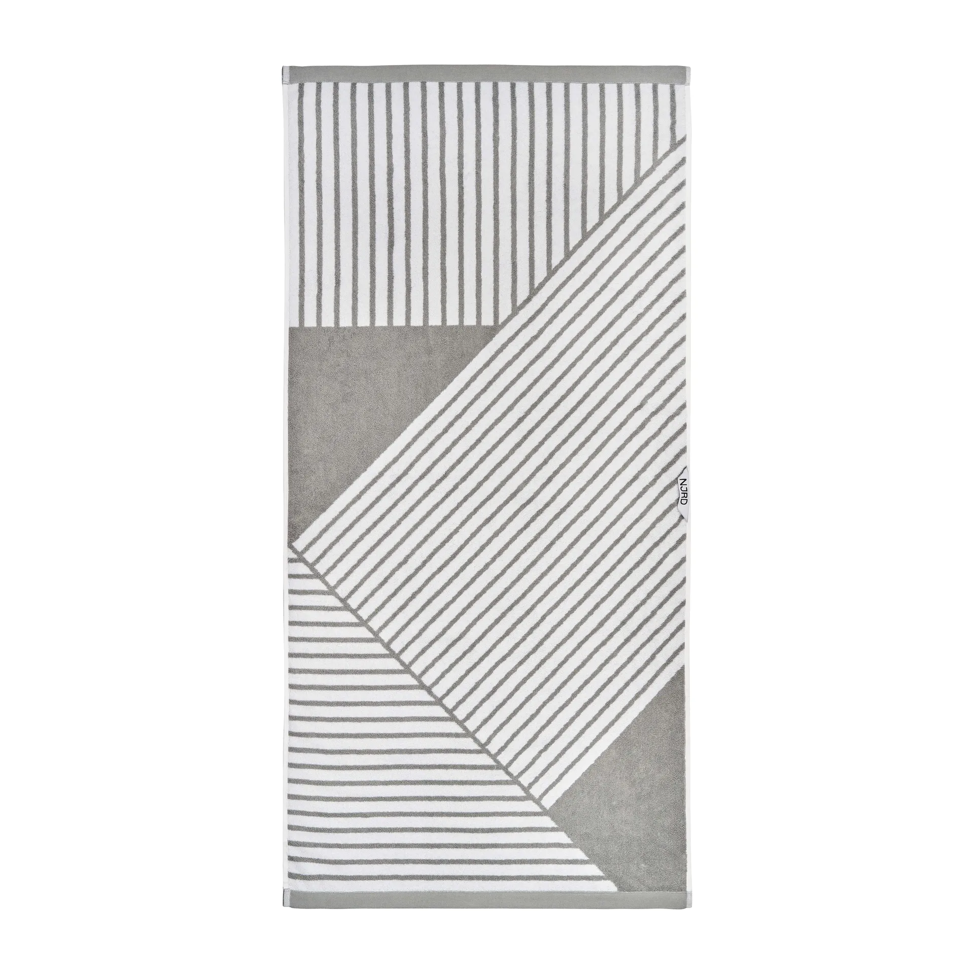 Toalha de banho Stripes 70x140 cm, cinza NJRD