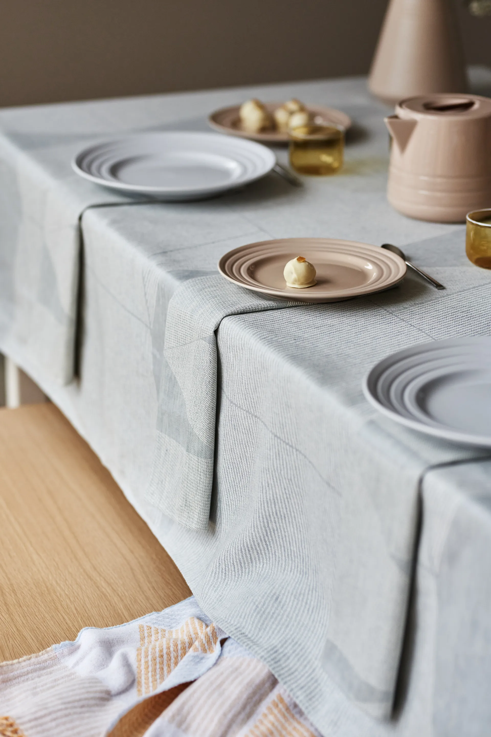 Toalha de mesa Geometric 147x250 cm, Blue-white NJRD