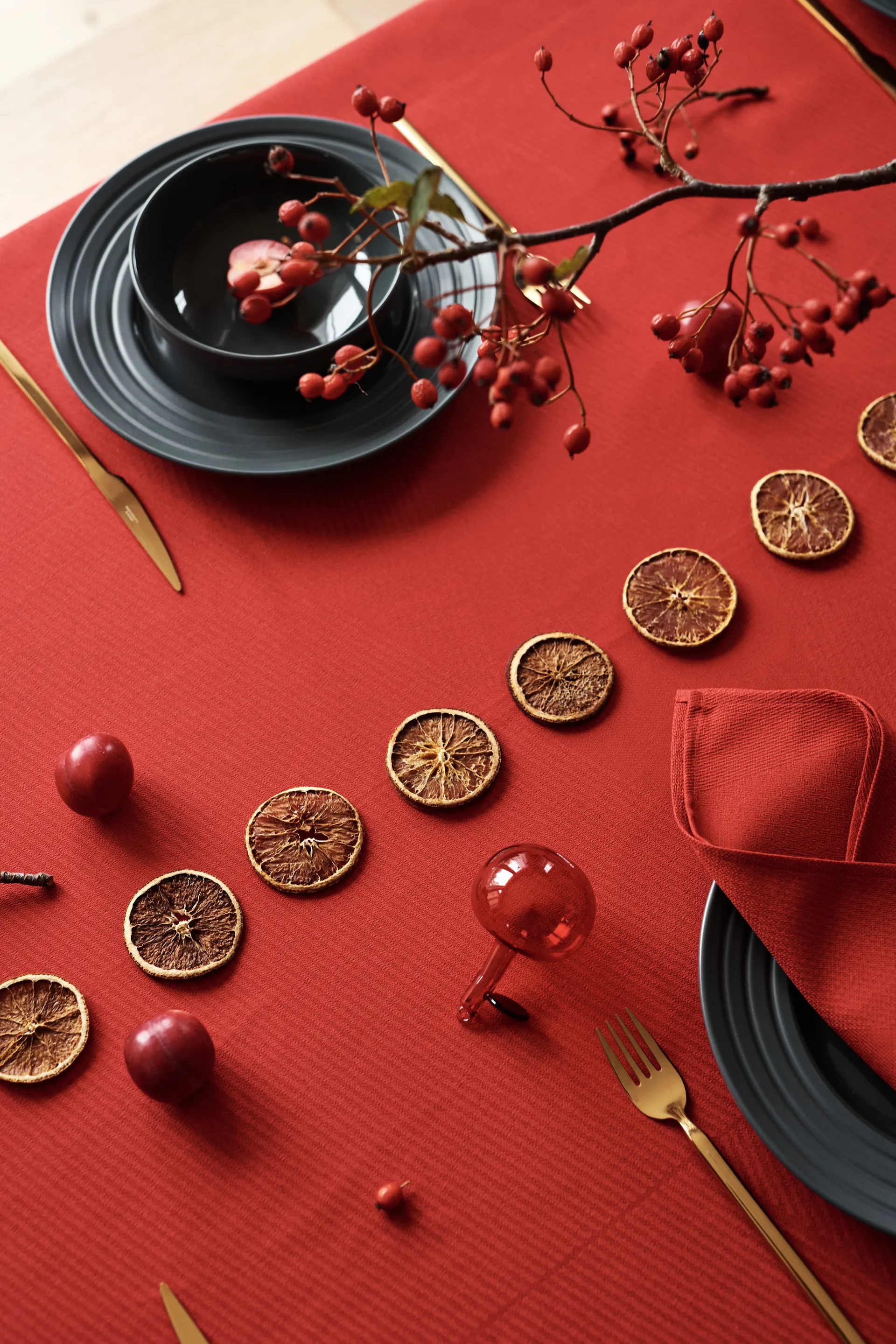 Toalha de mesa Geometric 147x250 cm, Vermelho NJRD