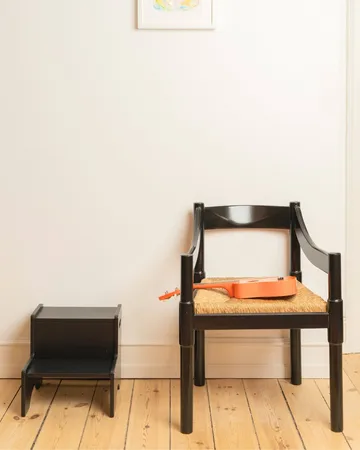 Banquinho infantil Step Up - Preto - Nofred