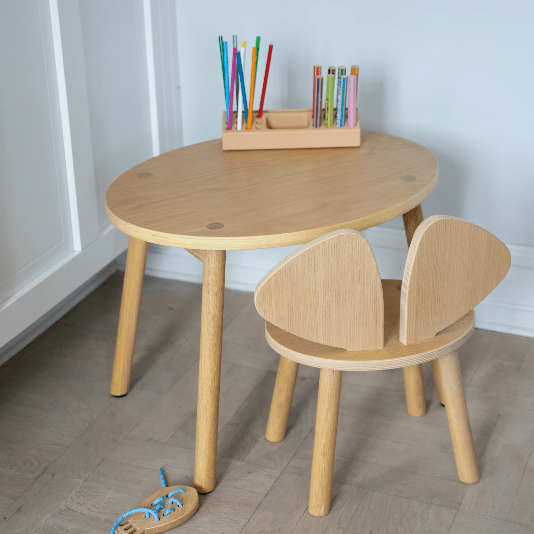 Cadeira infantil Mouse Chair, Carvalho Nofred