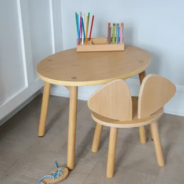 Cadeira infantil Mouse Chair - Carvalho - Nofred