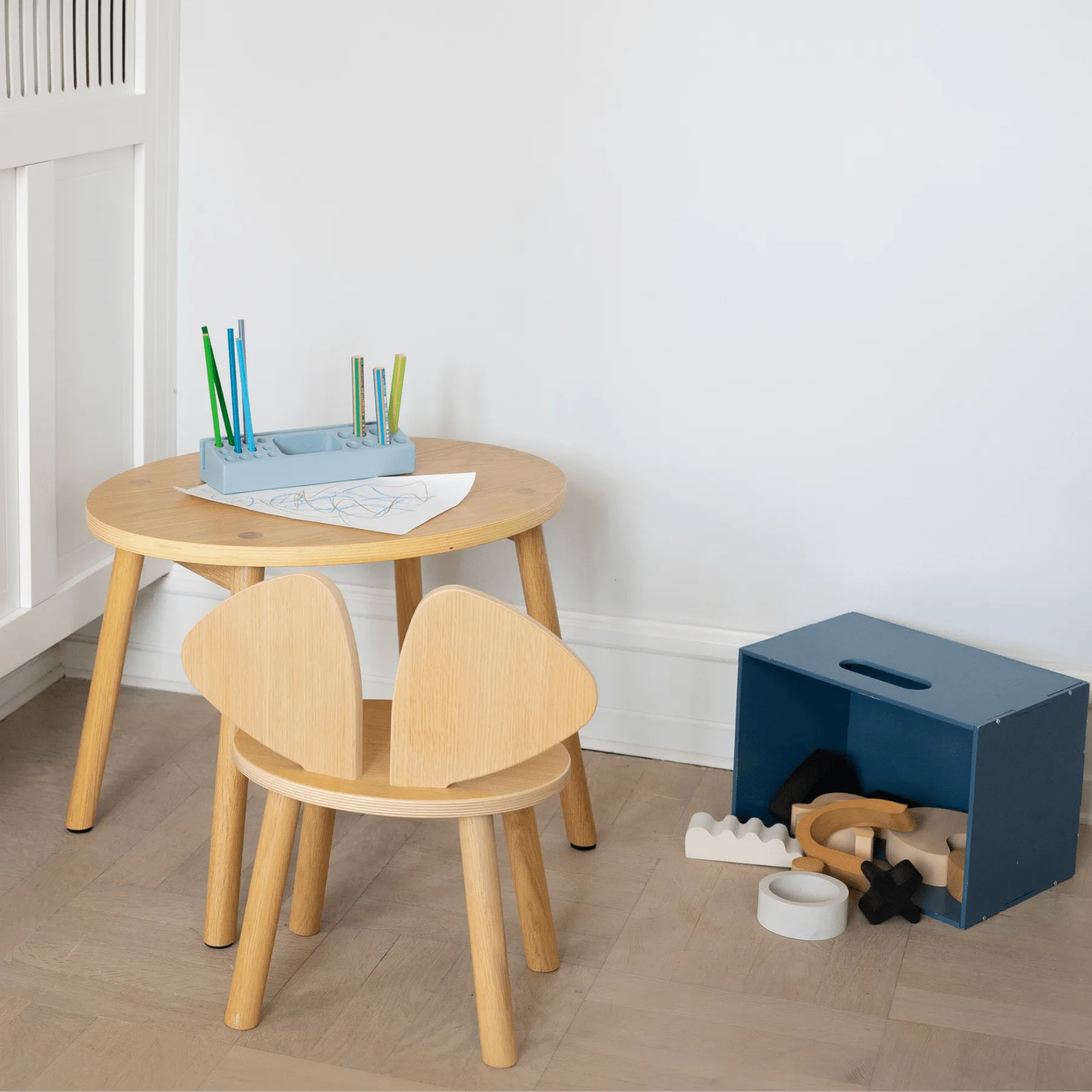 Cadeira infantil Mouse Chair, Carvalho Nofred