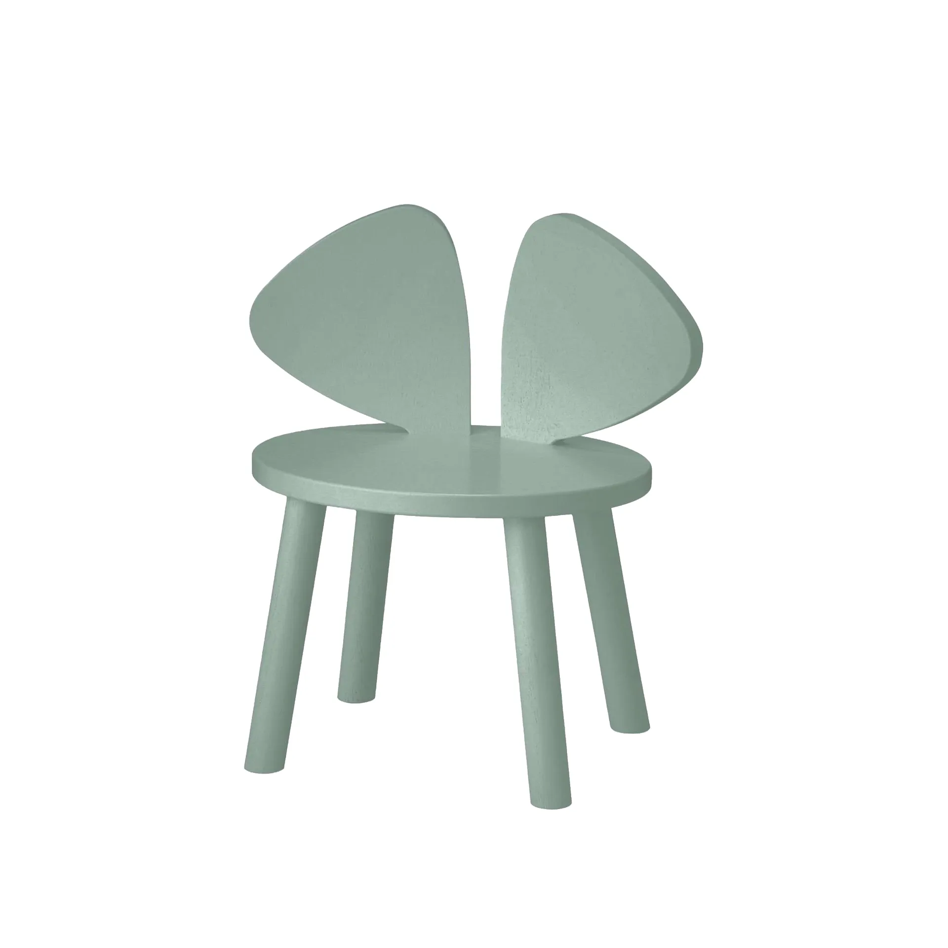 Cadeira infantil Mouse Chair, verde-azeitona Nofred