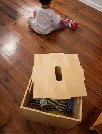 Caixa de armazenamento Cube Storage - Bétula - Nofred