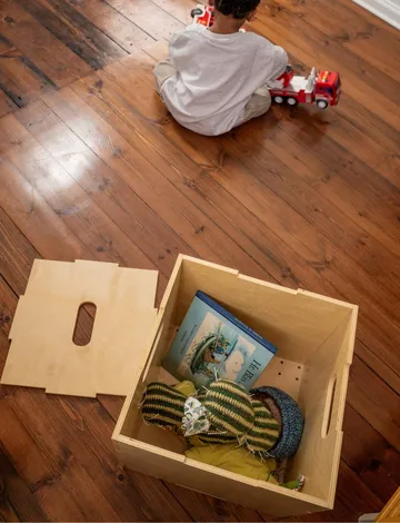 Caixa de armazenamento Cube Storage - Bétula - Nofred