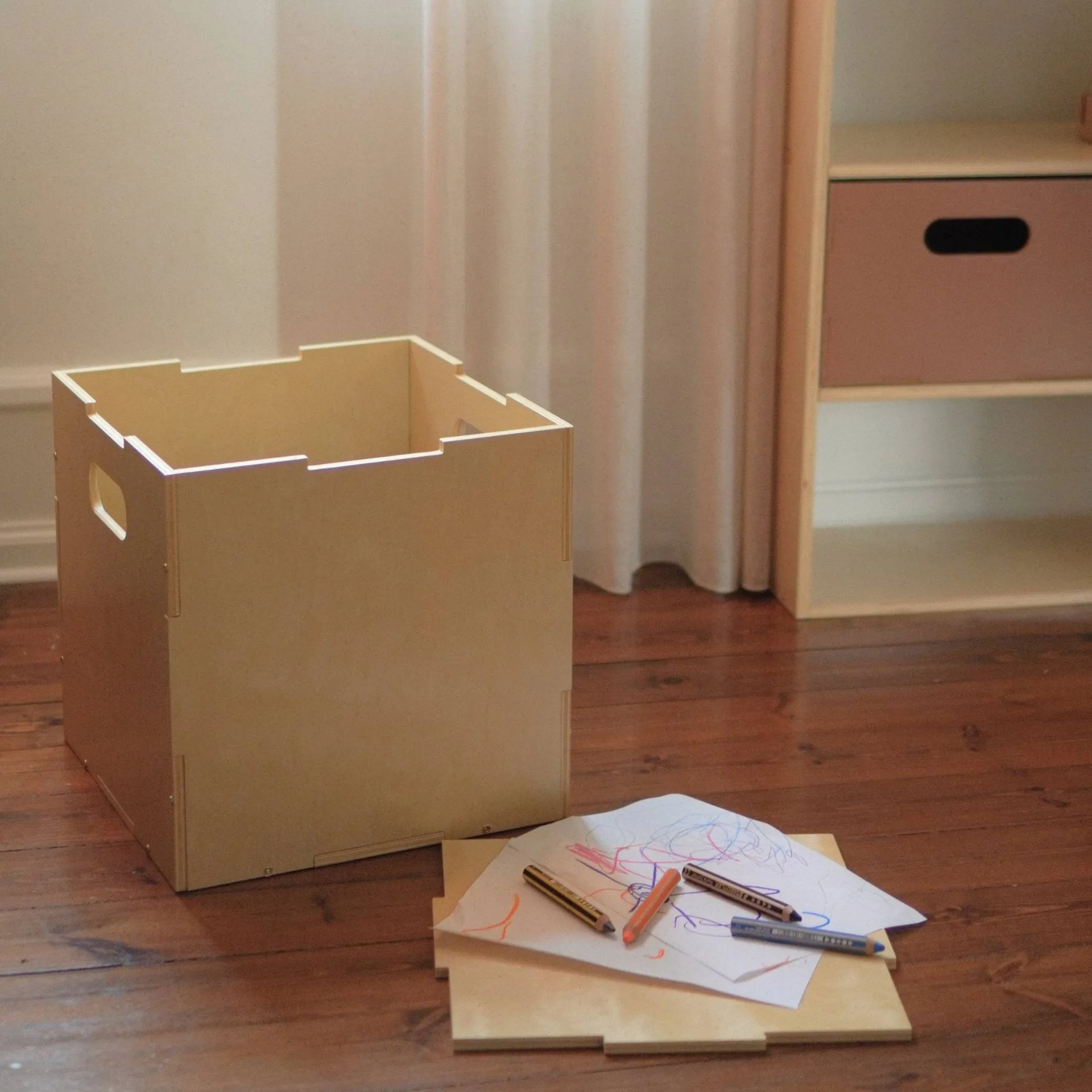 Caixa de armazenamento Cube Storage, Bétula Nofred