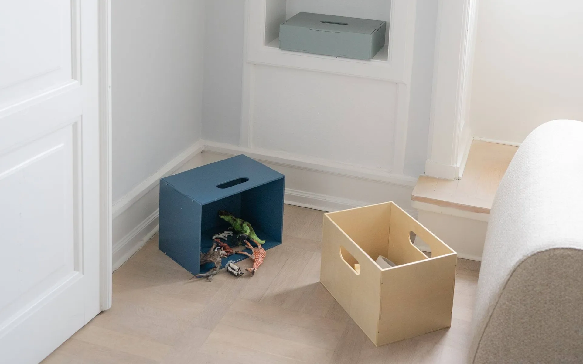 Caixa de armazenamento Kiddo Box, Azul Nofred