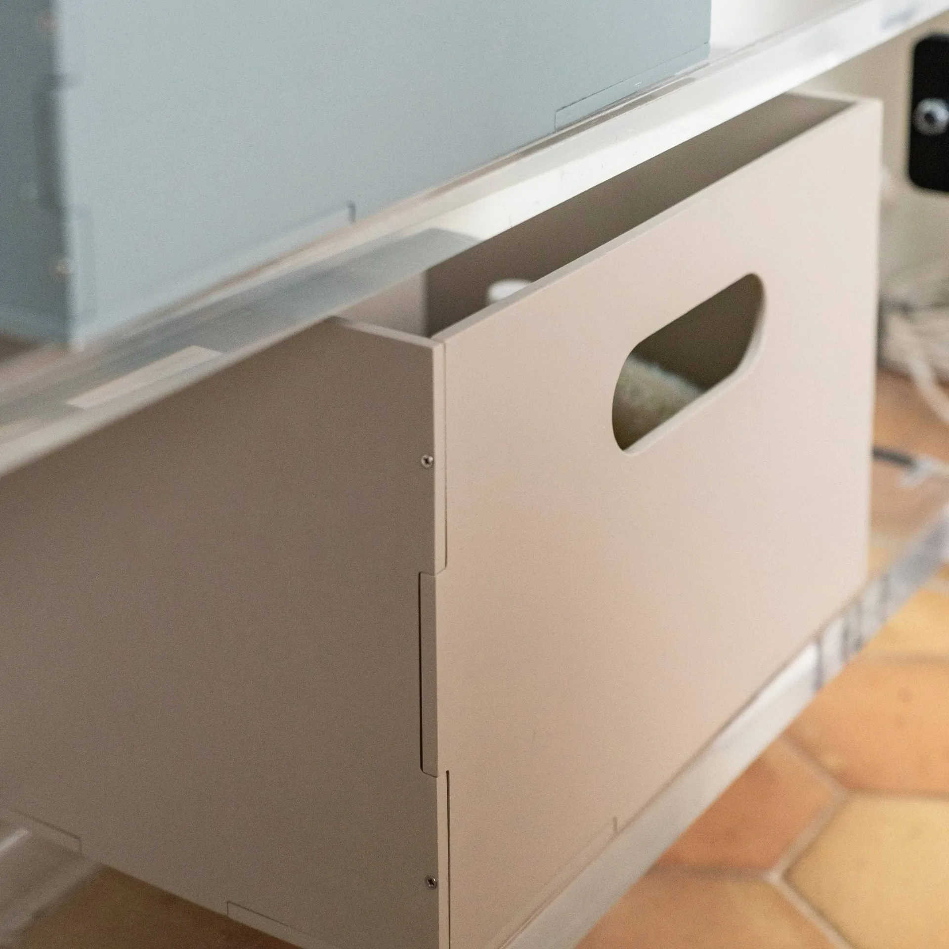 Caixa de armazenamento Kiddo Box, Bege Nofred