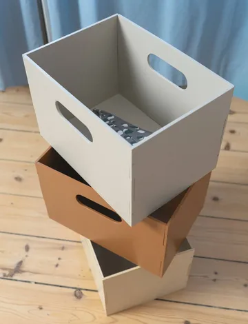 Caixa de armazenamento Kiddo Box - Bege - Nofred