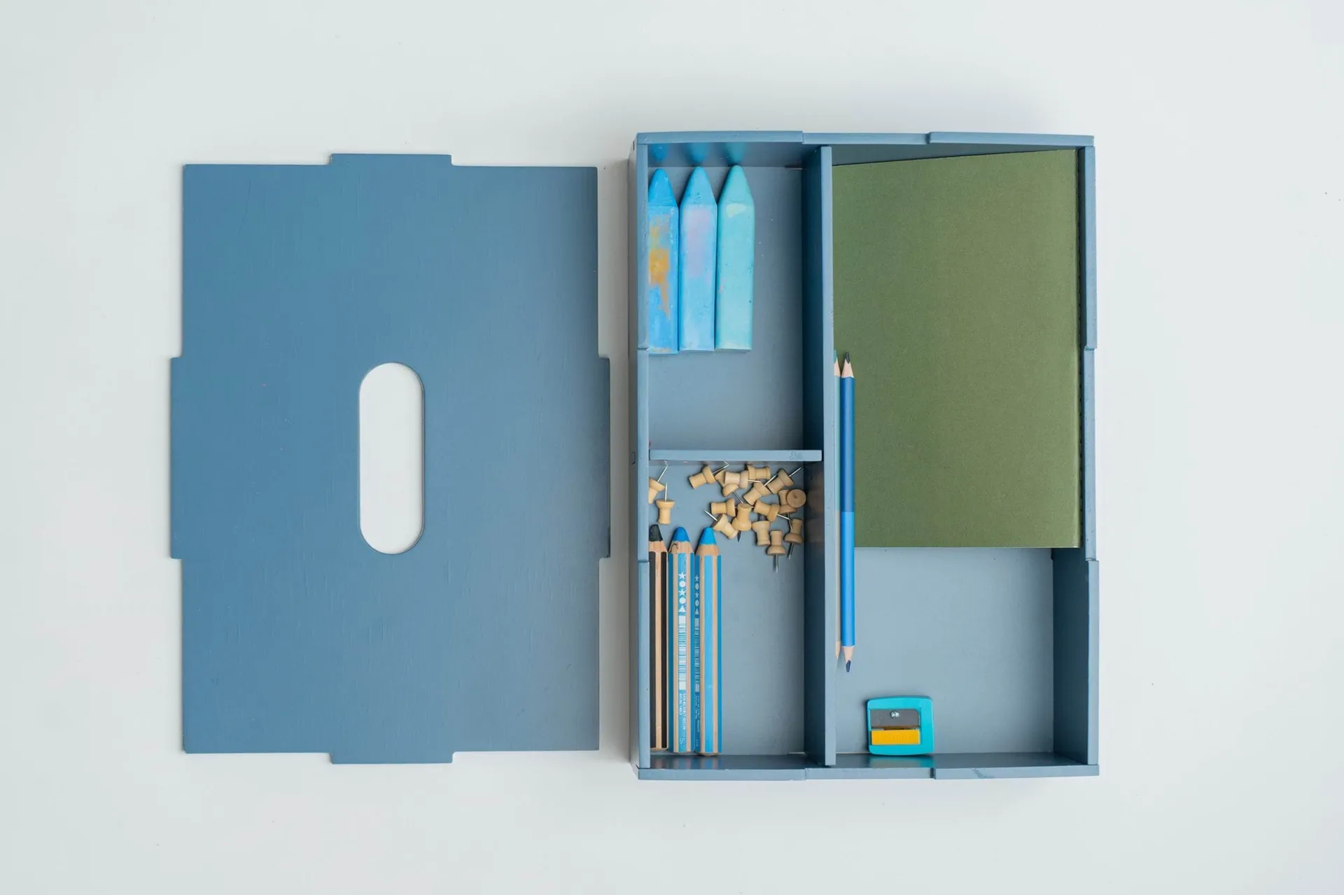 Caixa de armazenamento Kiddo Tool Box, Azul Nofred