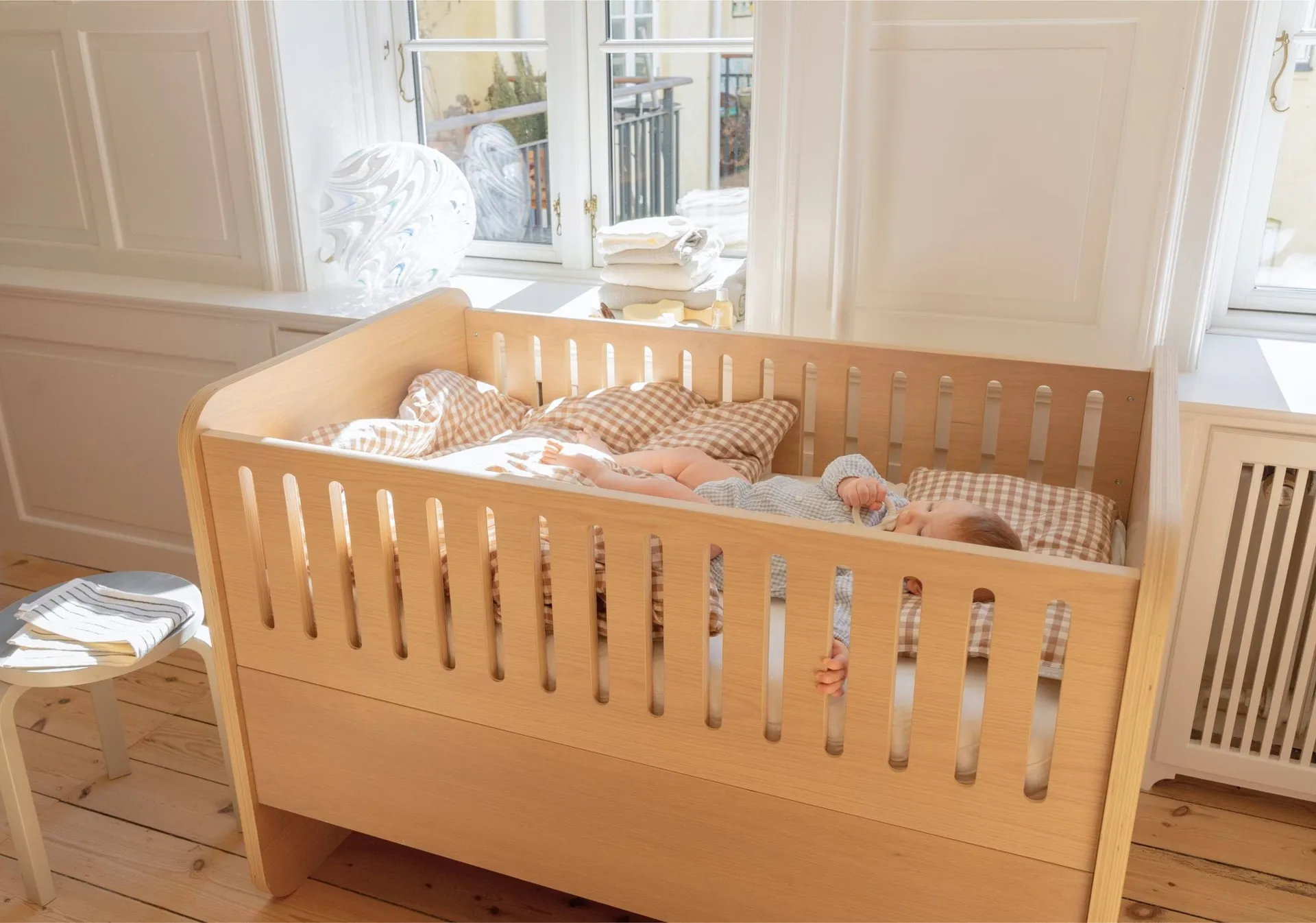 Cama de bebé e criança Form 166x77,5x87 cm, Carvalho Nofred