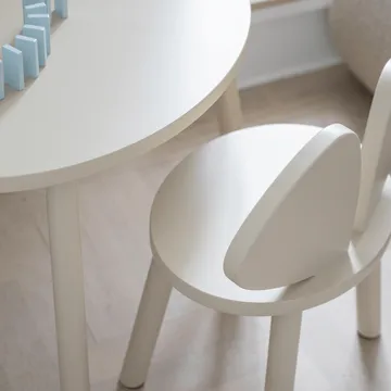 Conjunto Mouse cadeira infantil + mesa - Bege - Nofred