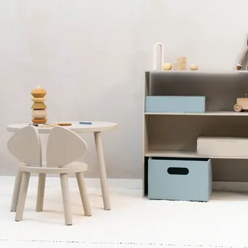 Conjunto Mouse cadeira infantil + mesa - Bege - Nofred