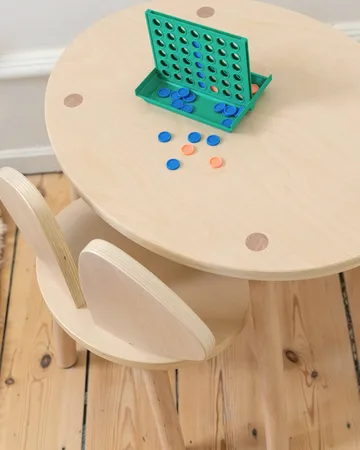 Conjunto Mouse cadeira infantil + mesa - Faia - Nofred