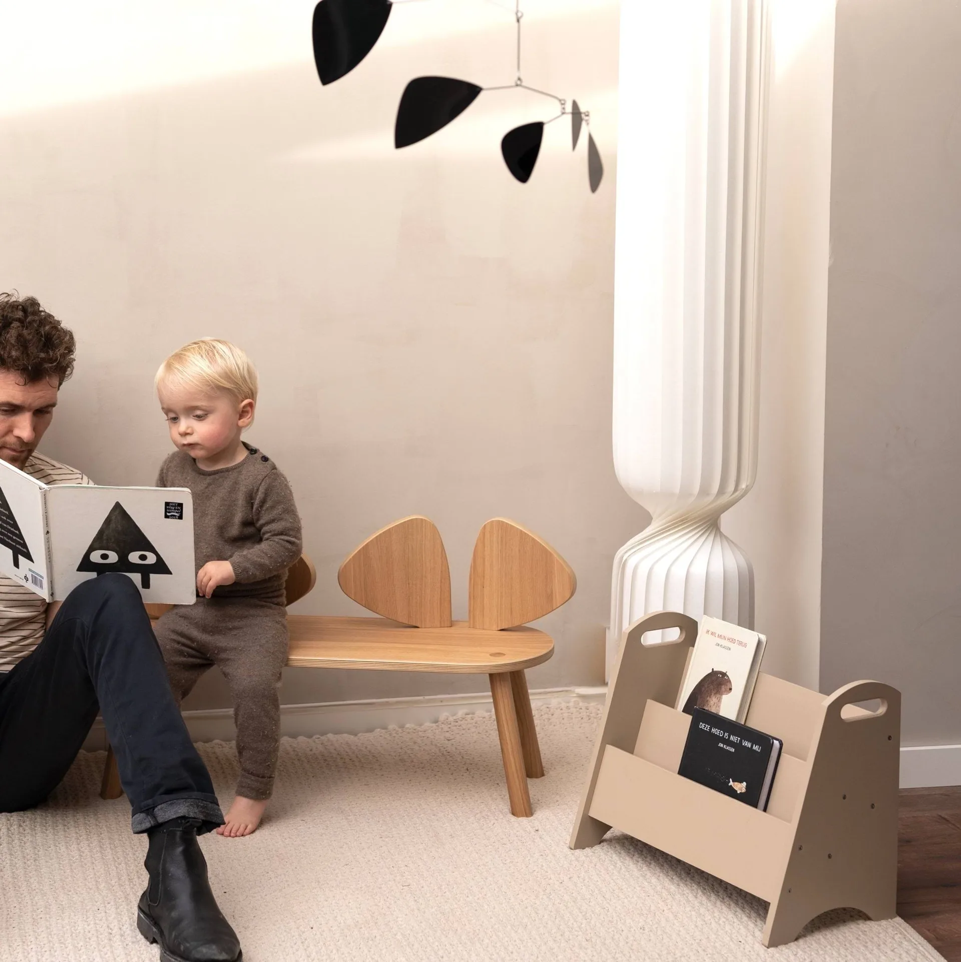 Estante infantil Book Holder, Bege Nofred
