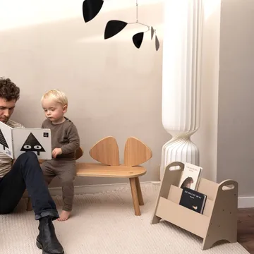 Estante infantil Book Holder - Bege - Nofred